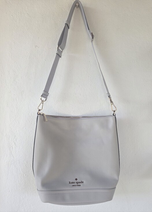 kate spade Handbags - Kate Spade Chelsea Nylon Duffle Bag in Platinum Gray